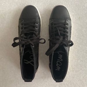 Sam Edelman Black Branson High Top Sneakers 8 1/2 M